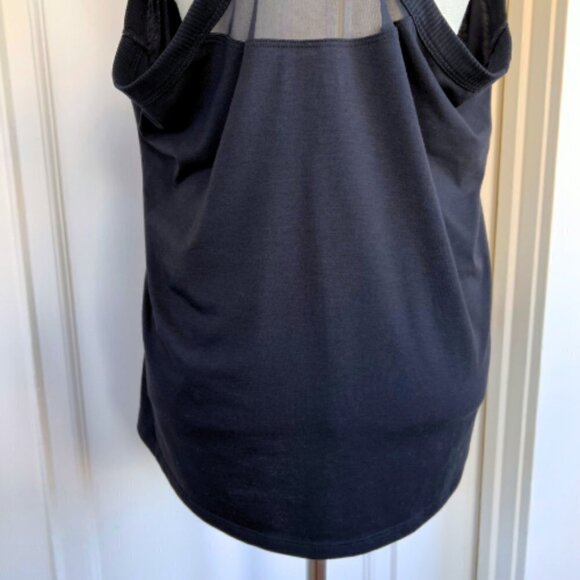 ATHLETA Mesh Back Racerback Athletic Black Tank Size XL - Picture 8 of 10